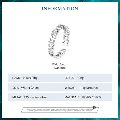 Love Heart Stackable Ring