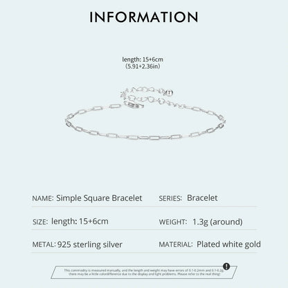 Square Chain Bracelet