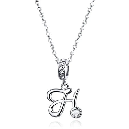 Initial Letter Pendant Necklace