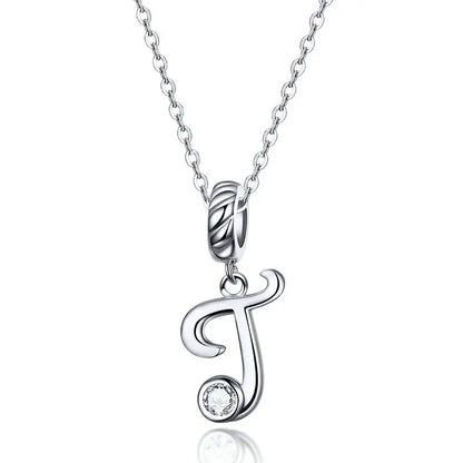 Initial Letter Pendant Necklace