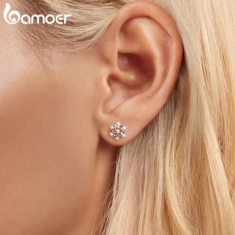 Snowflake Stud Earrings