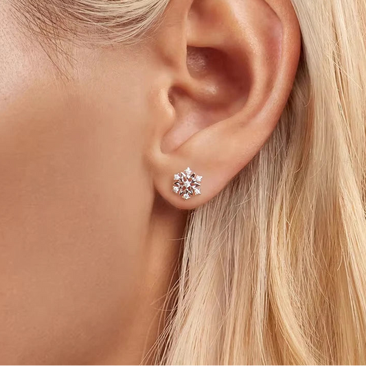 Snowflake Stud Earrings
