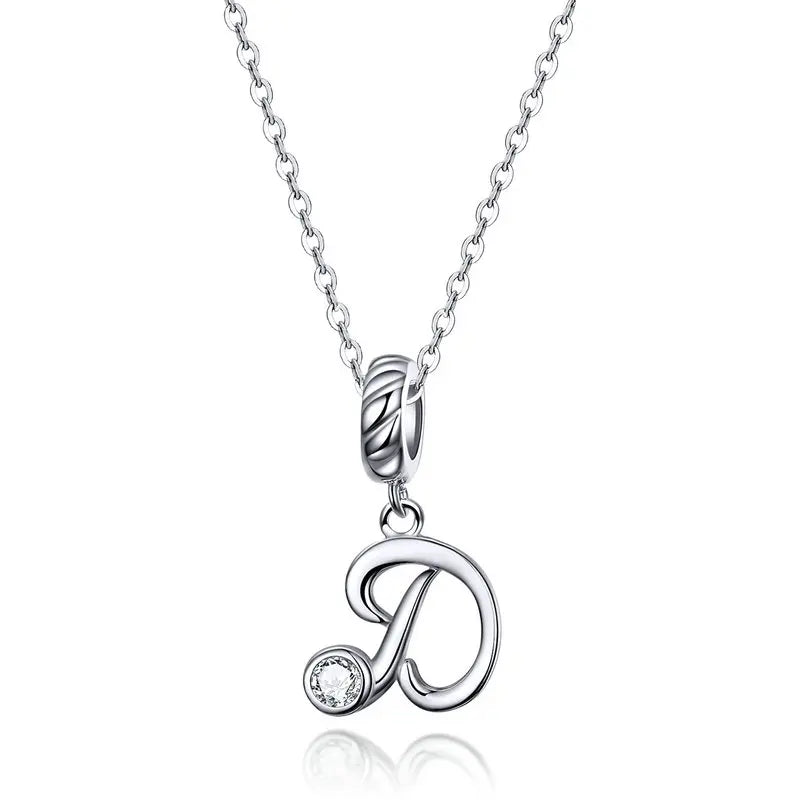 Initial Letter Pendant Necklace