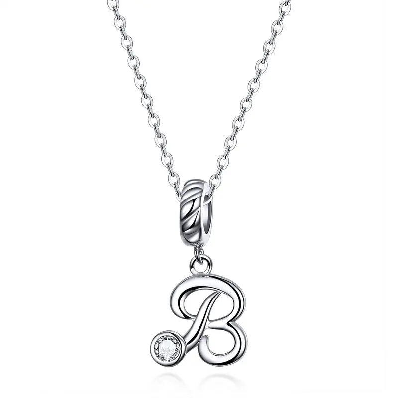 Initial Letter Pendant Necklace