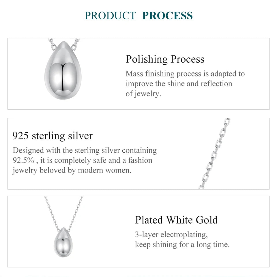 Teardrop Pendant Necklace