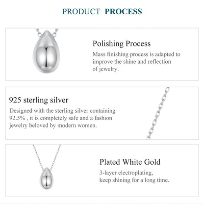 Teardrop Pendant Necklace