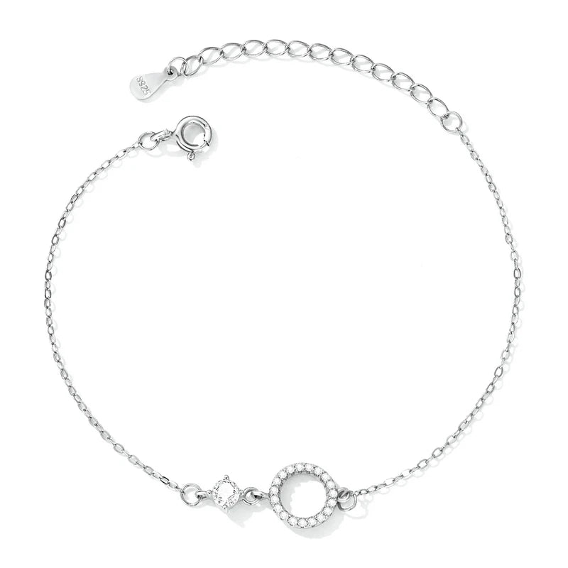 Minimalist Circle Chain Bracelet