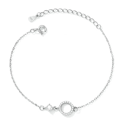 Minimalist Circle Chain Bracelet