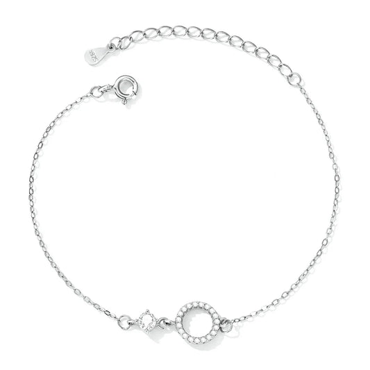 Minimalist Circle Chain Bracelet