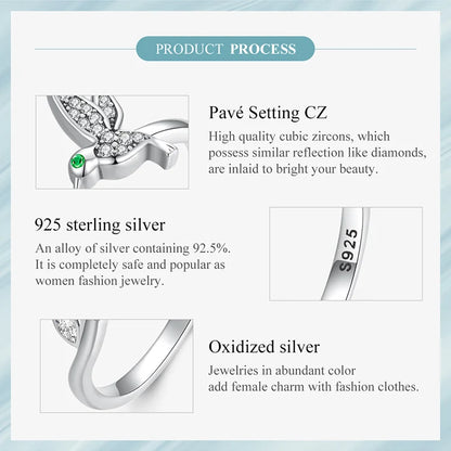 Hummingbird Adjustable Ring