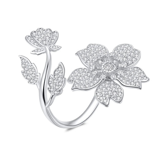 Sakura Flower Adjustable Ring