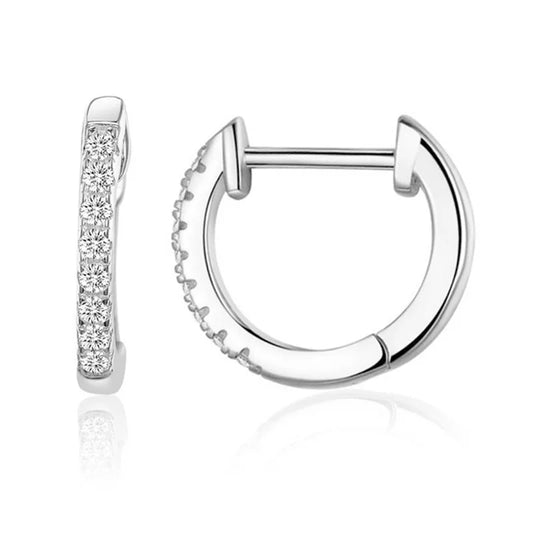 CZ Ear Cuff Hoop Earrings