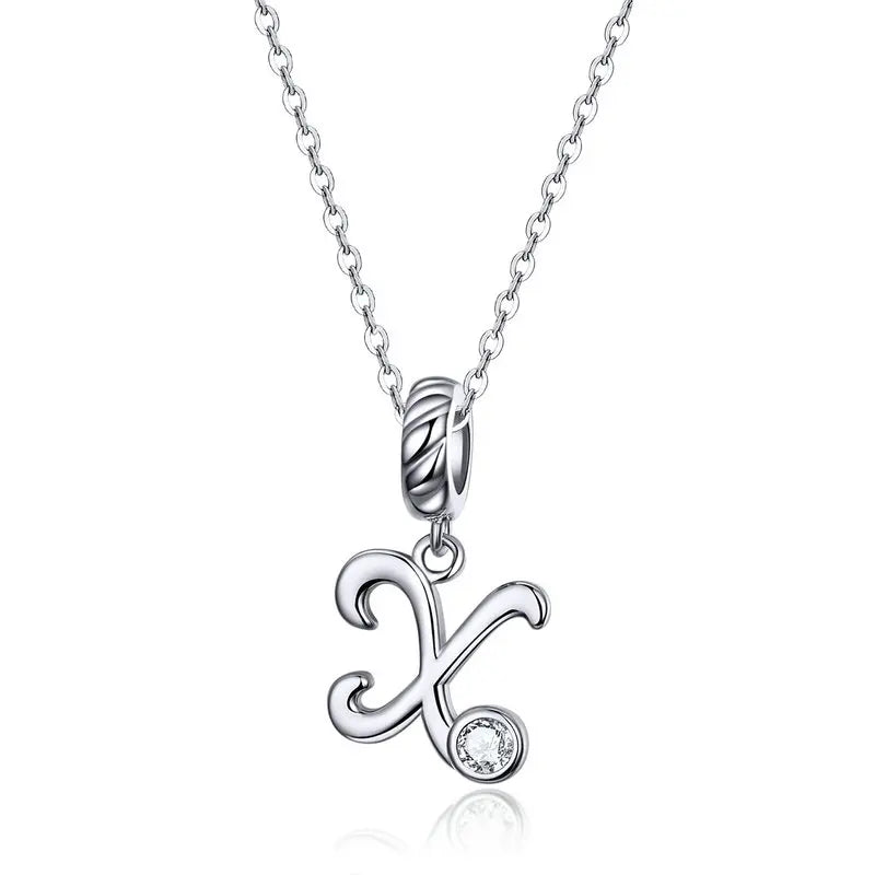 Initial Letter Pendant Necklace