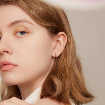 Hollow Star Huggie Earrings