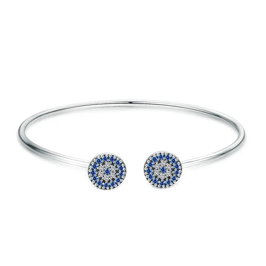 Blue Evil Eye Cuff Bracelet