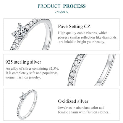CZ Heart Promise Ring