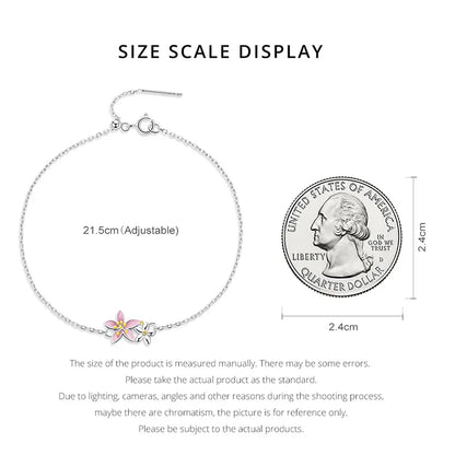 Cherry Blossom Snake Chain Bracelet