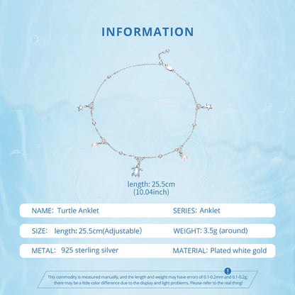 Turtle Snake Chain Anklet