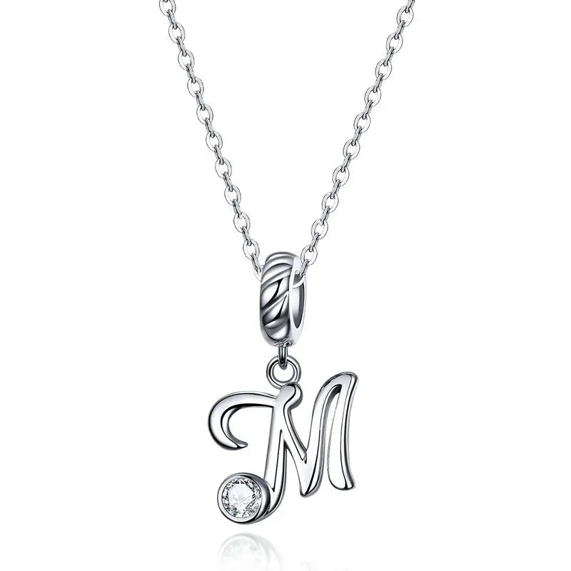 Initial Letter Pendant Necklace