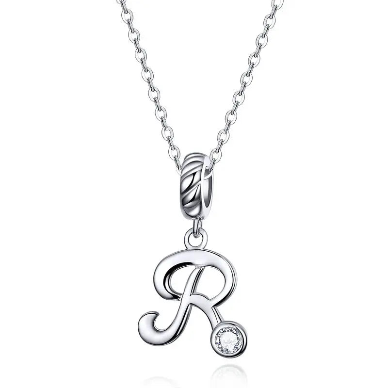 Initial Letter Pendant Necklace