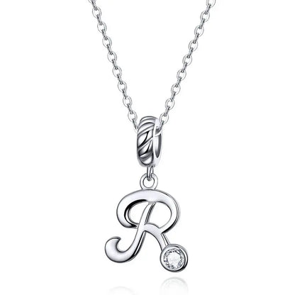 Initial Letter Pendant Necklace