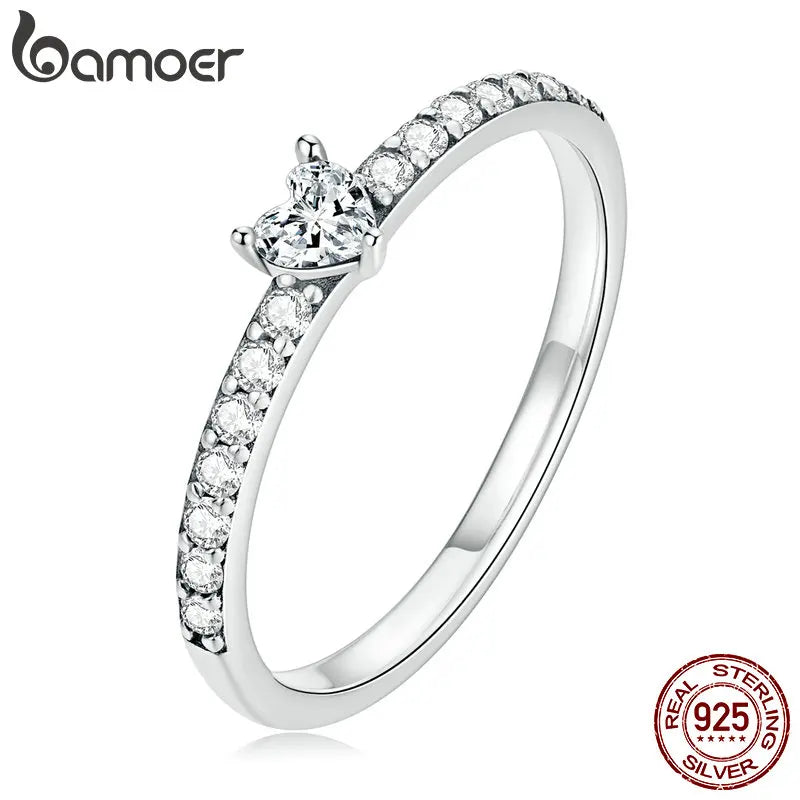 CZ Heart Promise Ring