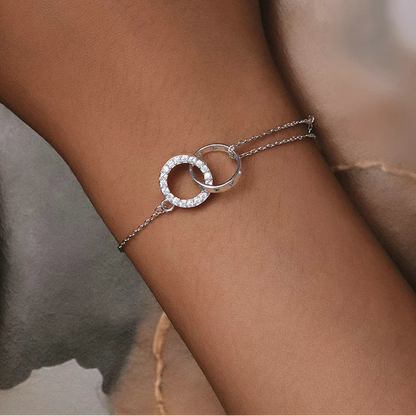 Double Circle Chain Bracelet