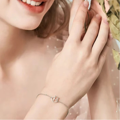 Cat Heart Link Bracelet