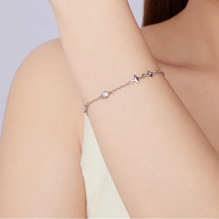 Starry CZ Chain Bracelet