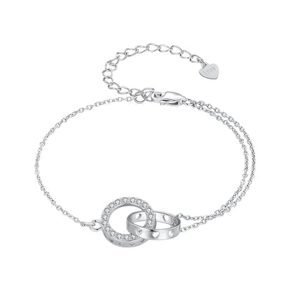 Double Circle Chain Bracelet