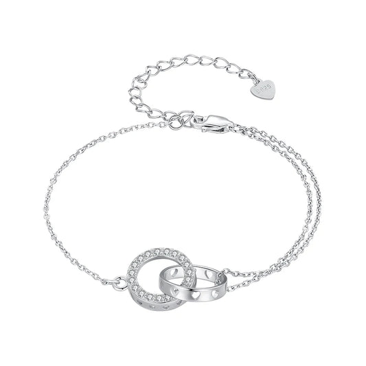Double Circle Chain Bracelet