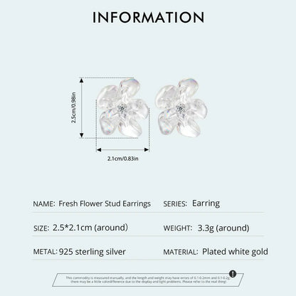 Flower Statement Stud Earrings