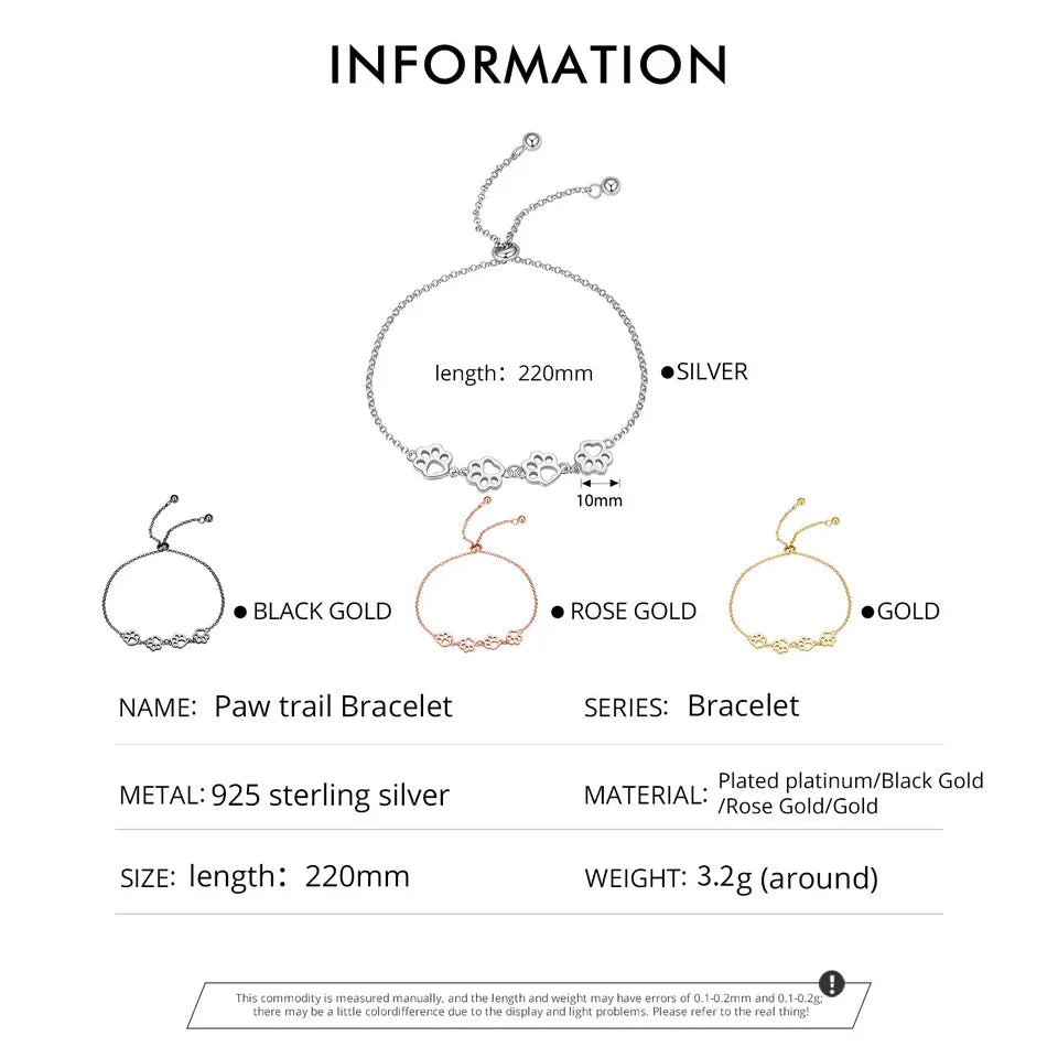 Cat Paw Print Bracelet