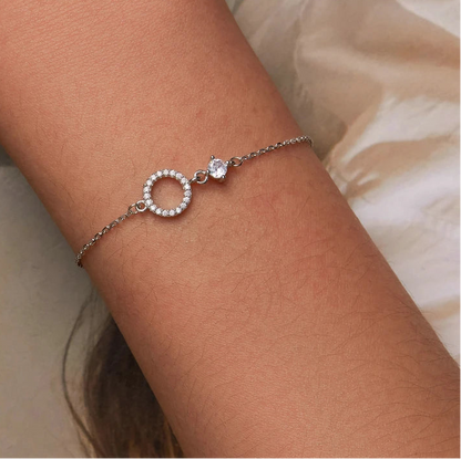 Minimalist Circle Chain Bracelet