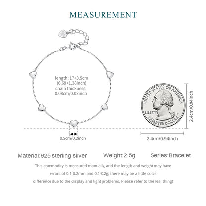 Heart Box Chain Bracelet
