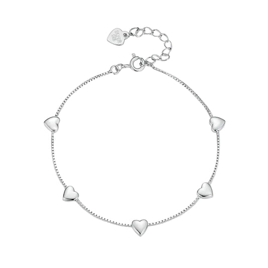 Heart Box Chain Bracelet