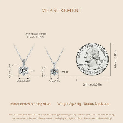 Heart Moissanite Pendant Necklace