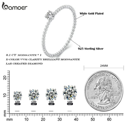 Moissanite Rope Band Ring