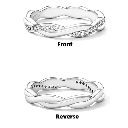 Twisted Rope CZ Band Ring