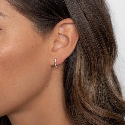 CZ Ear Cuff Hoop Earrings