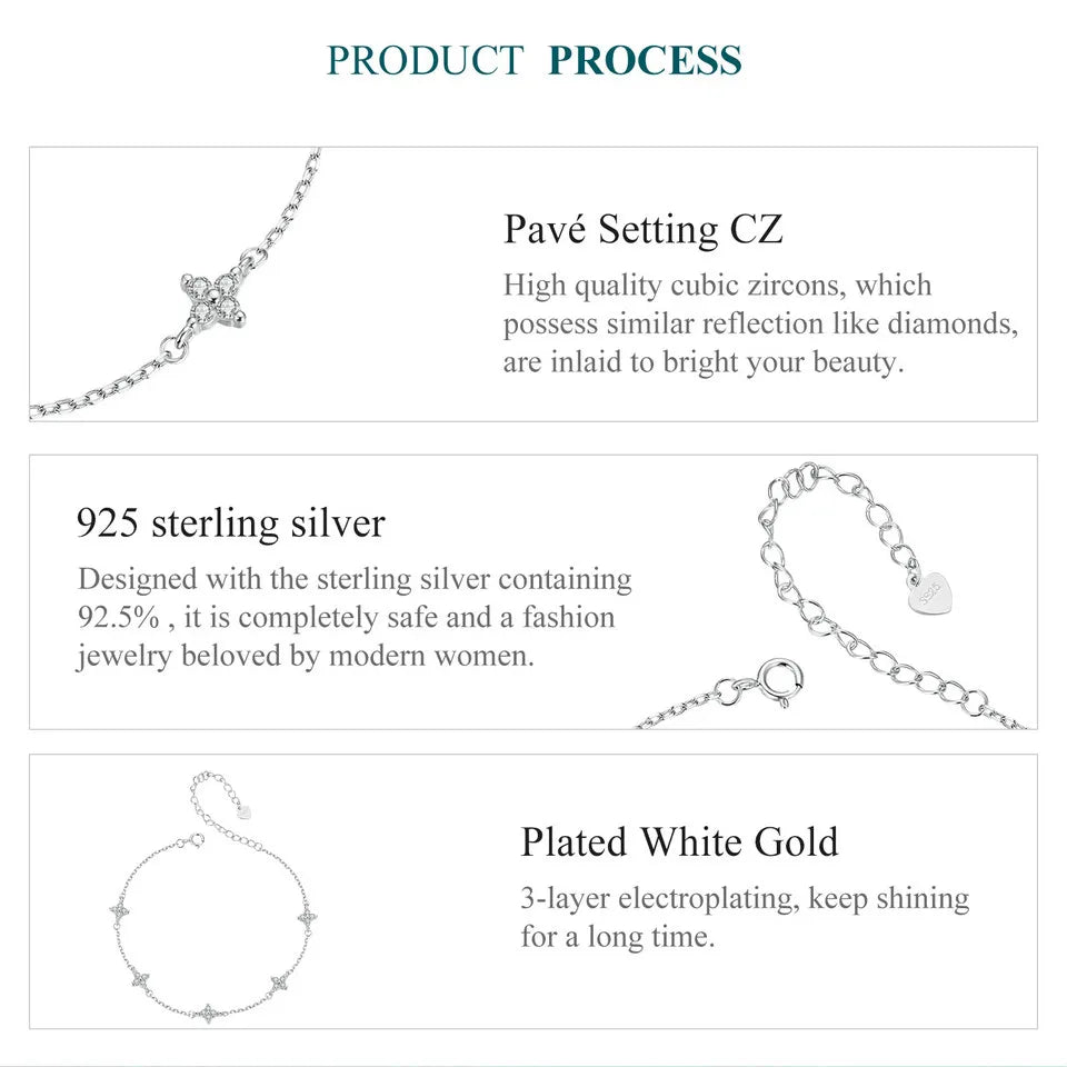 Four-Leaf Clover Anklet