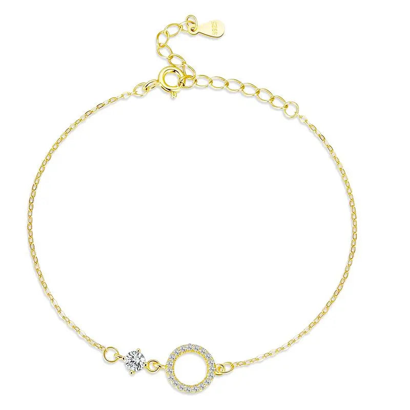 Minimalist Circle Chain Bracelet