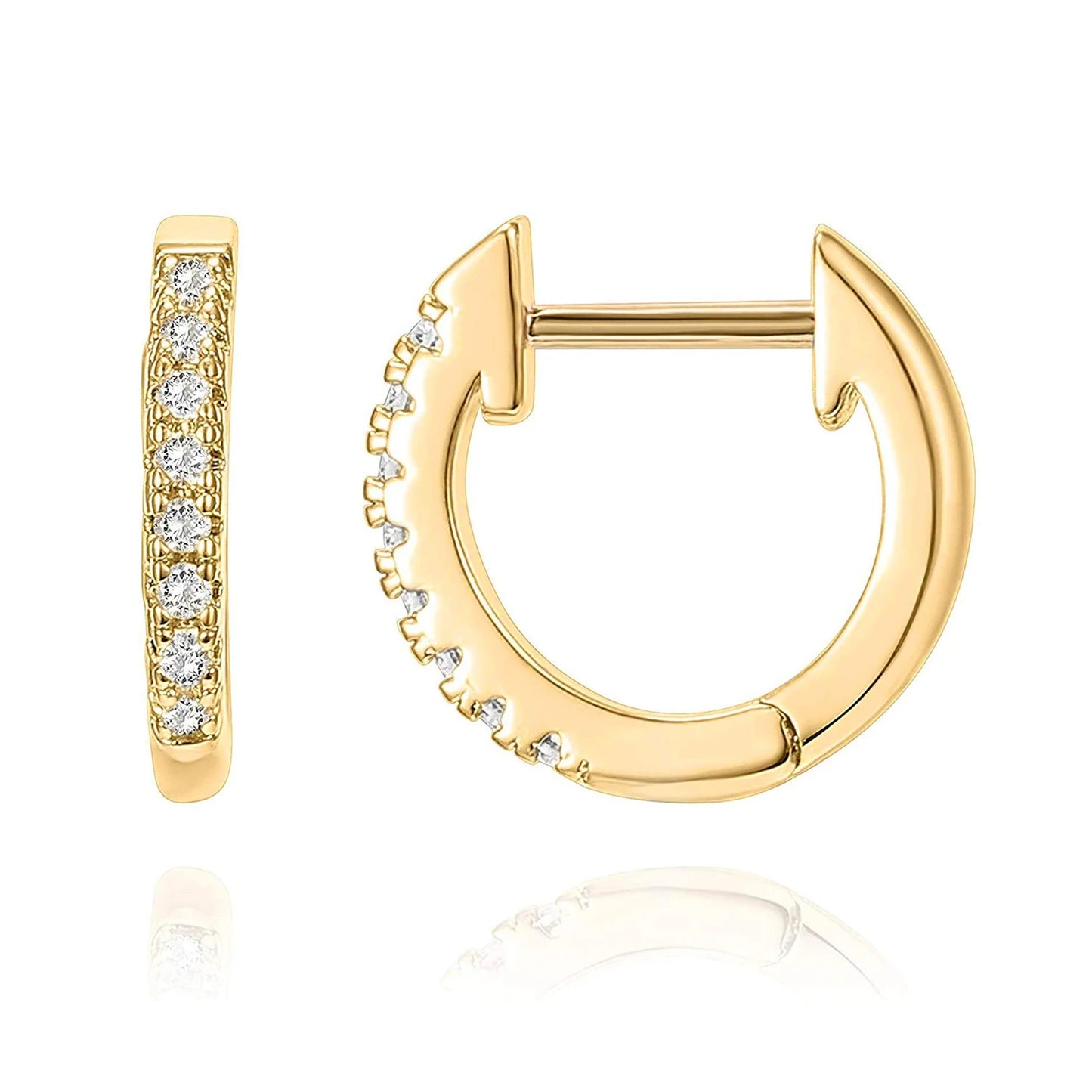 CZ Ear Cuff Hoop Earrings